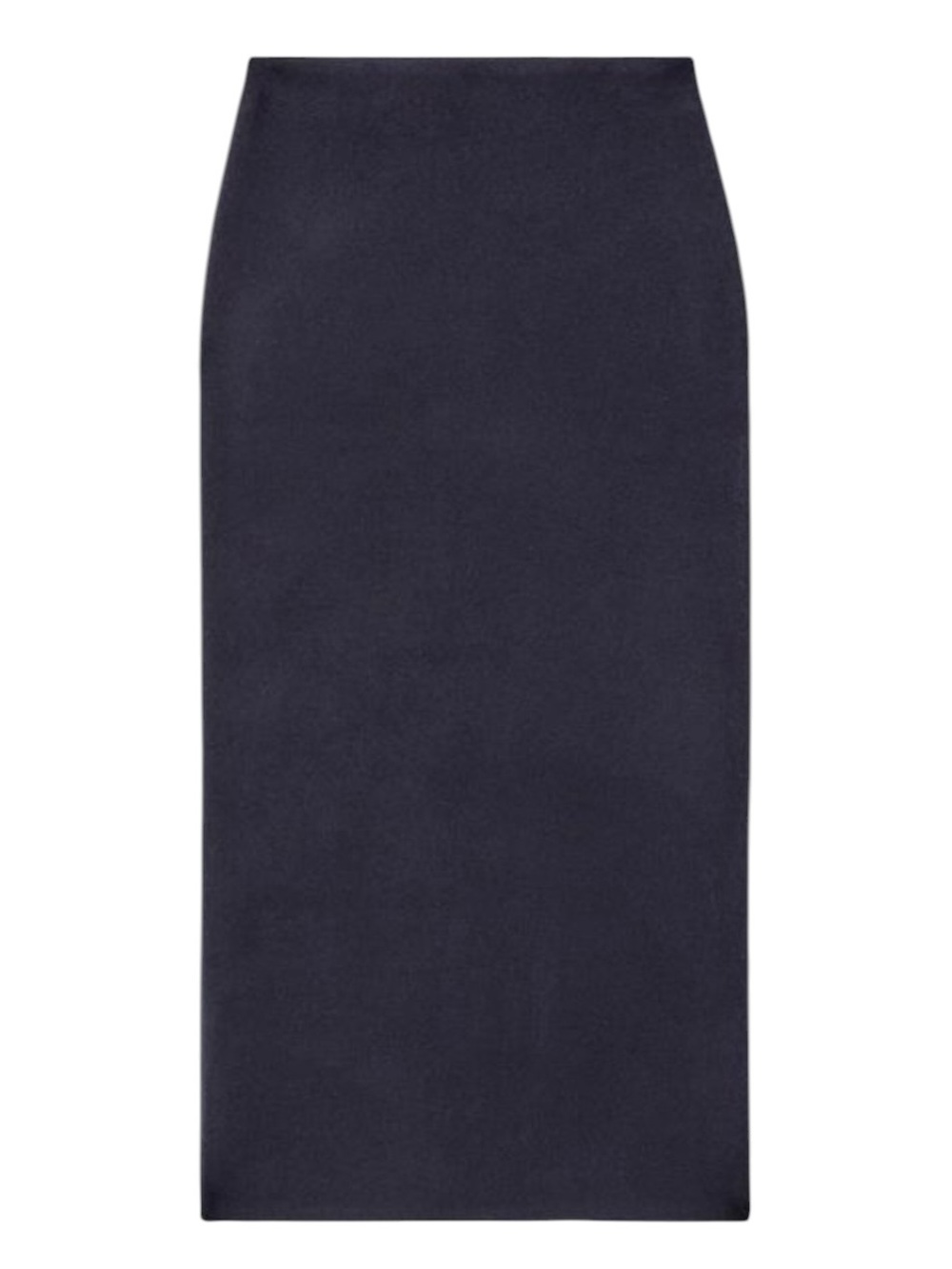 COS knit column midi skirt navy blue fitted silhouette Sz M excellent condition